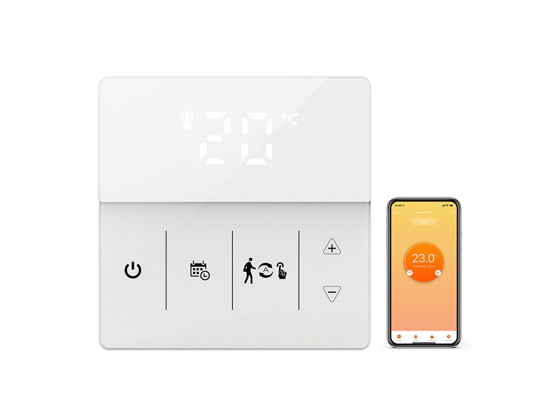 Termostato Inteligente Wi-fi 3a Con Aplicación Móvil, Control Por Voz Y Programación Semanal Para Calderas De Gas Y Calefacción Por Suelo Radiante A Base De Agua.