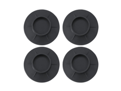 Juego de 4 almohadillas antivibración para lavadora, base estable y antideslizante, color negro, Tommy01