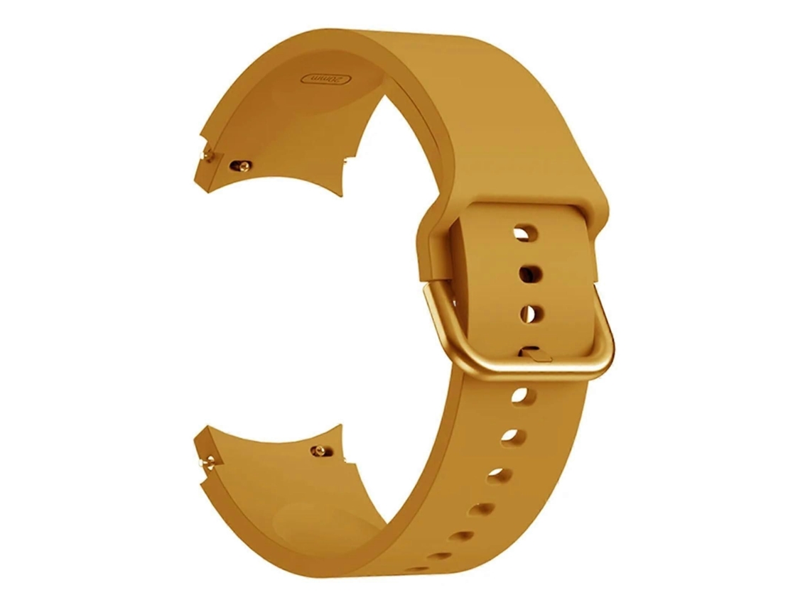 Pulseira De Silicone Amarela Para Smartwatch Samsung Galaxy Watch 4, 40 Mm.