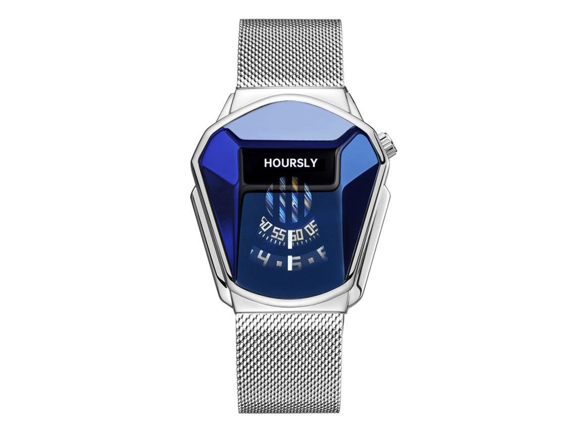 Reloj De Cuarzo Para Hombre (milán Blanco Y Azul)