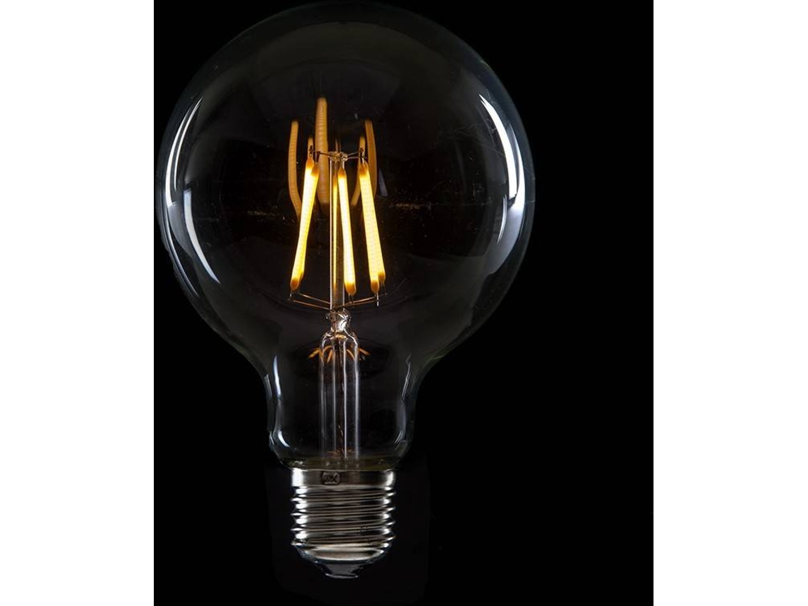 Bombilla LED E27 6W  432Lm 2000ºK Filamento G95 40.000H [WO-LF-G95-E27-6W-WW] GREENICE DECO