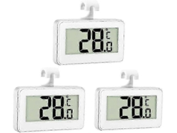 Termómetro digital para refrigerador 3x, termómetro para congelador, termómetro impermeable para refrigerador y congelador con pantalla LCD, 2024 Ping - Ffy