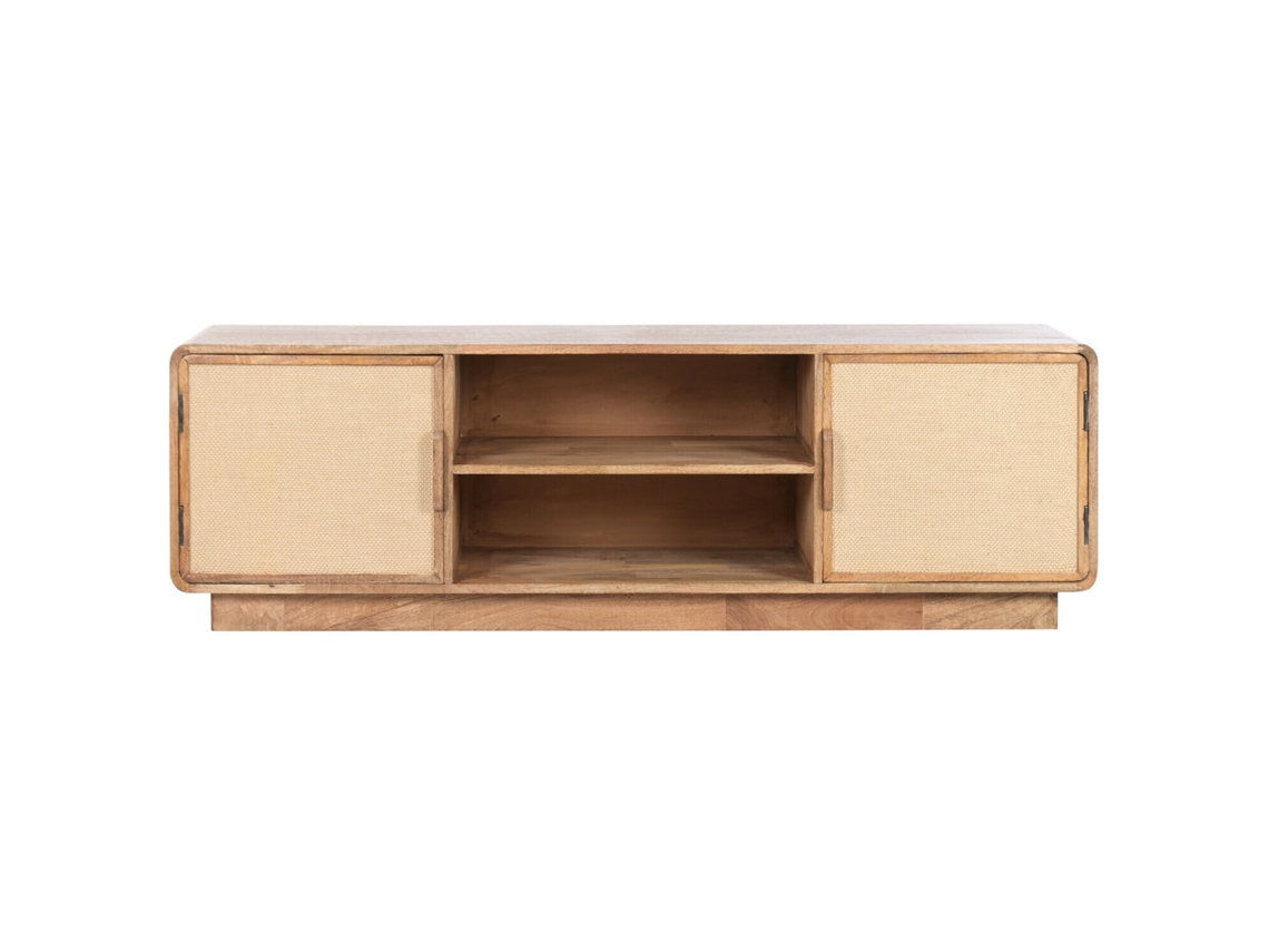 Mueble Tv Mango Yute 2 Puertas Natural 160x47x50cm
