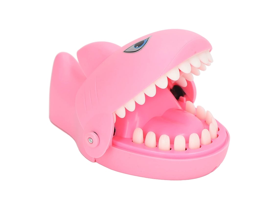 Juego Interactivo De Tiburón Dentista Que Muerde Los Dedos, Juguete Para Niños, Color Rosa.