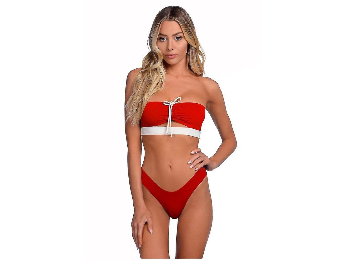 2026-traje De Baño Sexy Para Mujer Bralette Con Cordón Y Lazo Bikini De Verano Estampado