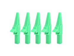 5 Pinzas De Seguridad Multifuncionales J.60039 Con Enchufe De 4 Mm Para Instrumentos Electrónicos - Verde