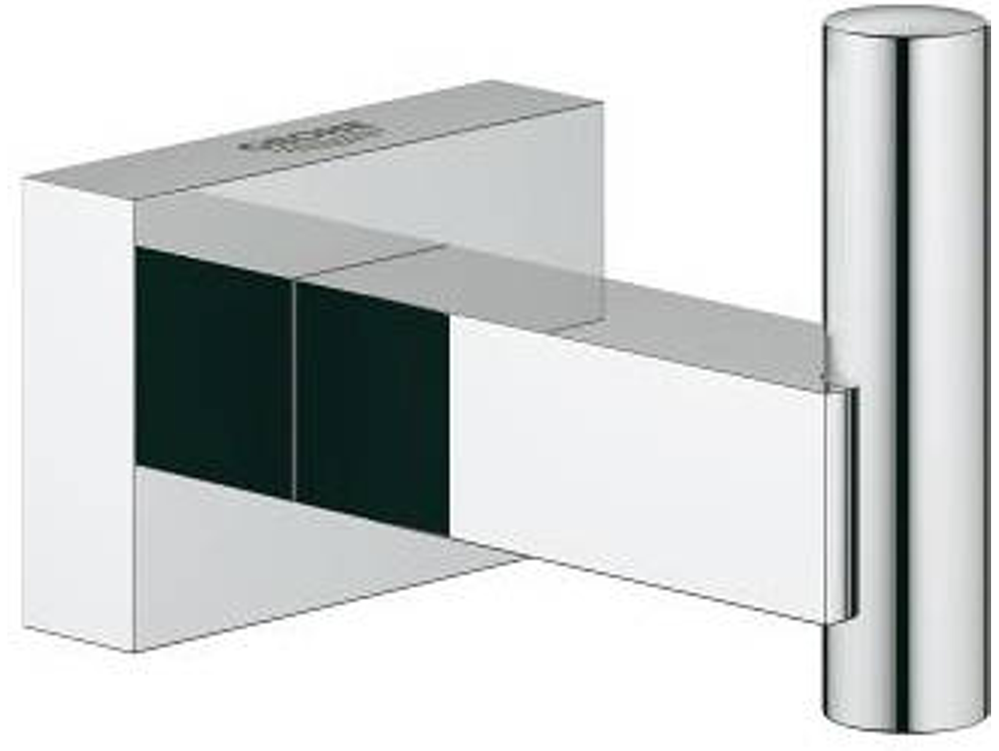 Gancho para toalla GROHE Essentials Cube Cromo