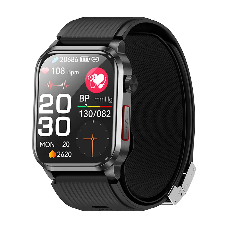 Smartwatch (negro) Con Micro Bomba De Aire Incorporada, Bolsa De Aire Presurizada Para Apoyar La Medición De La Presión Arterial