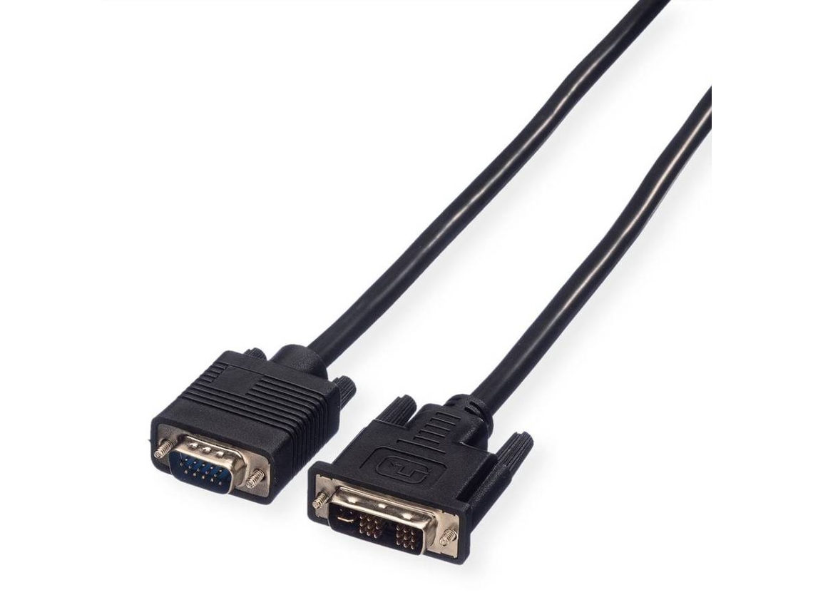 Cable VALUE (DVI y VGA - 2m - Negro)