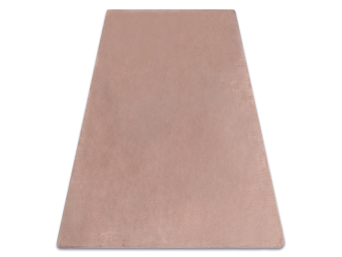 Alfombra de Lavado Moderna Posh Shaggy, Felpa, Gruesa Antideslizante, Rubor Rosado (80 x 150 cm)