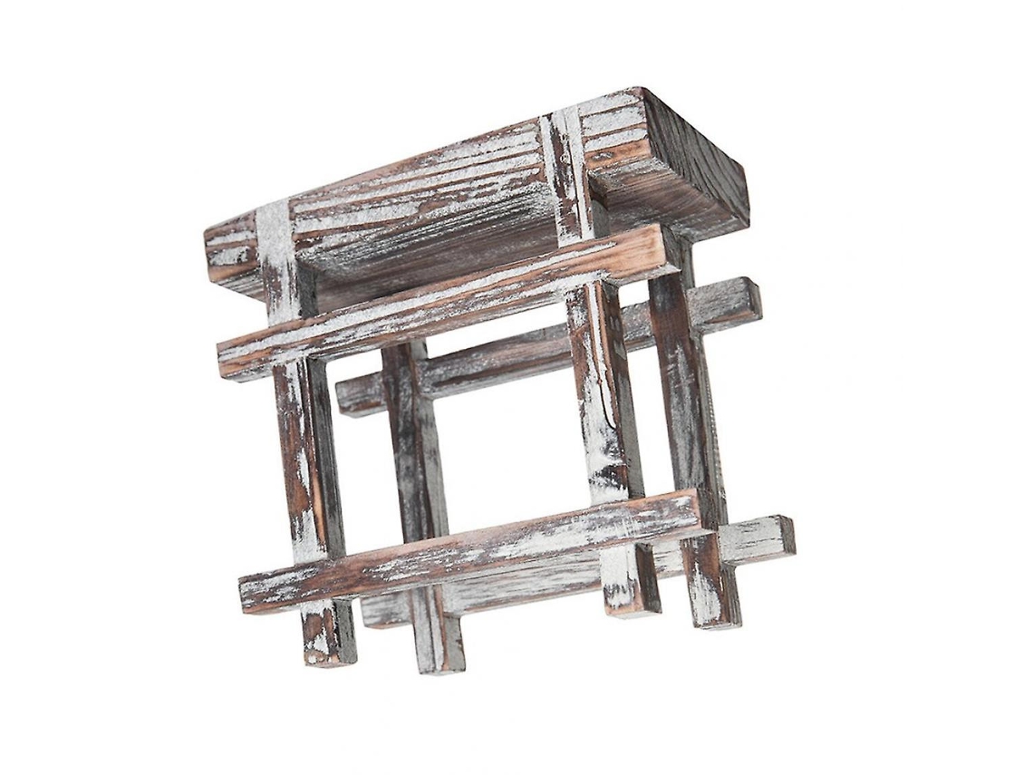 Porta pañuelos de madera retro | Toallero de hotel | Toallero de oficina | Porta rollos Gusshious (blanco)