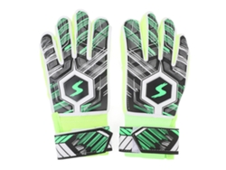 Guantes De Portero De Fútbol Para Niños Con Resistencia A Los Impactos Y Agarre Verde, Talla 7