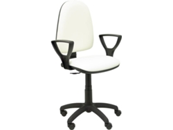 Silla Operativa PYC Ayna Blanco (Brazos Ajustables - Similpiel)