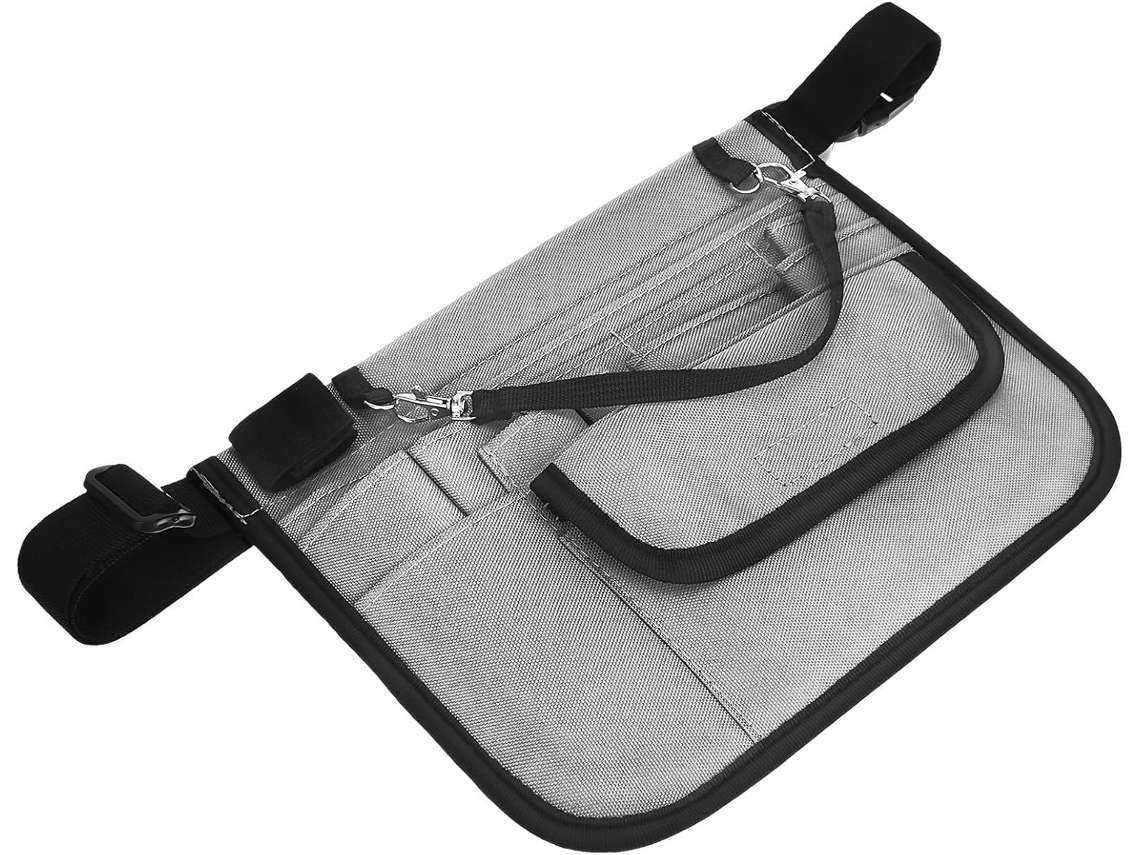 Resistente, Gris Delantal Profesional Multifuncional Para Camareros Con Múltiples Compartimentos, Y