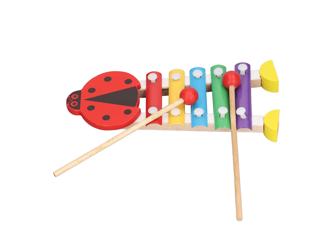2026-instrumentos Musicales De Percusión Manuales De Madera Suave Para Niños Niñas Bebés Forma De Mariquita Juguetes Educativos De Aprendizaje Temprano