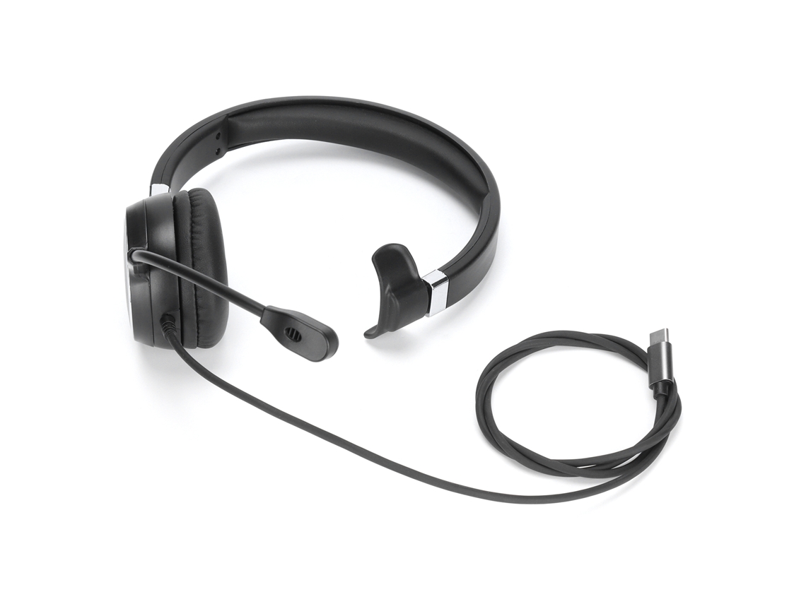 Auriculares De Un Solo Oído Con Conector Usb-c, Ideales Para Negocios, Con Micrófono Con Cancelación De Ruido Y Control