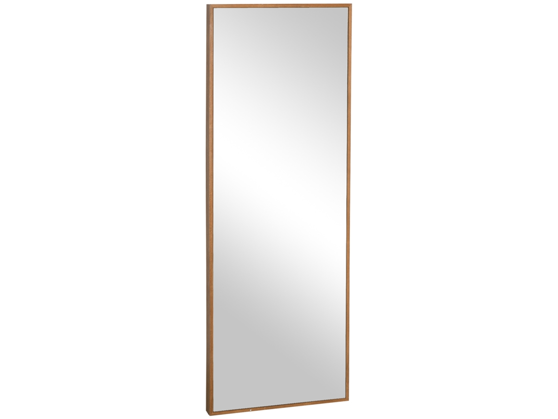 Espejo De Pared De Cuerpo Entero 125x45cm Con Marco De Madera Natural Para Armario, Recibidor O Dormitorio
