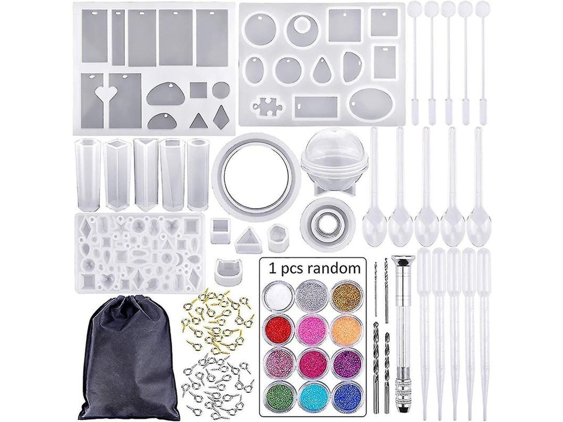 Moldes De Silicona Para Joyería Diy Hmwy-83 Piezas Para Hacer Colgantes Y Accesorios