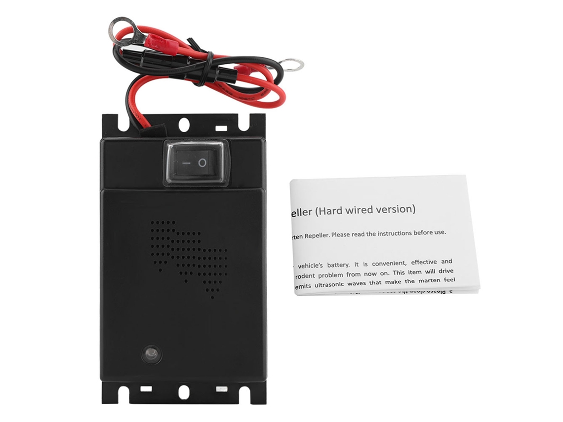 Repelente Ultrasónico De Ratas Para Coches De 12 V - Repelente De Plagas Para Vehículos Con Cobertura De 300 Pies Cuadrados.