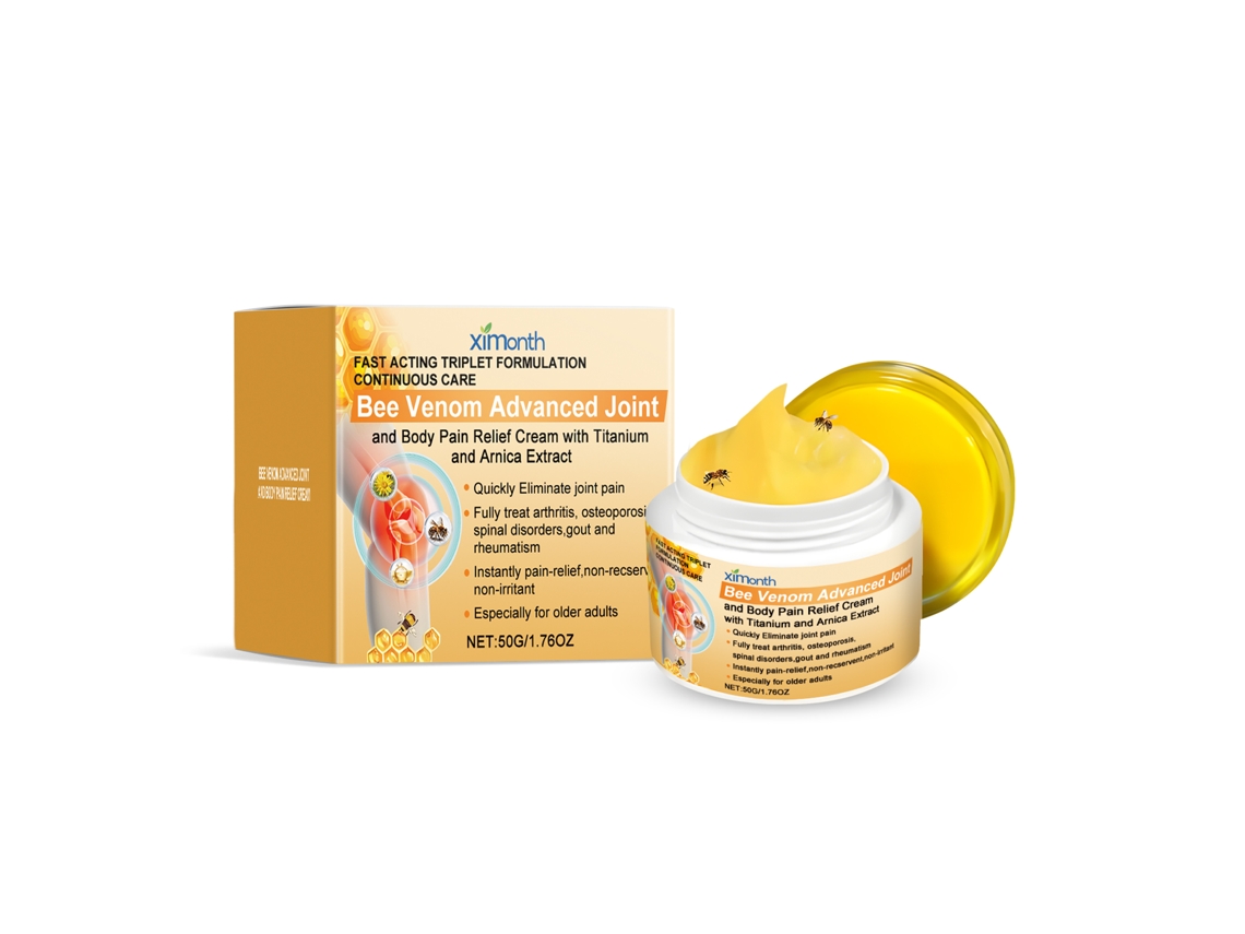 Crema calmante para las articulaciones, veneno de abeja.