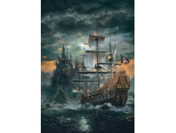 Rompecabezas De 1000 Piezas Para Adultos Y Adolescentes, Con Piratas, Veleros, Accesorios De Juego, Juguetes Educativos (negro)