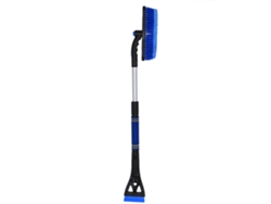 Raspador de hielo extensible multifuncional 3 en 1 para coche, cepillo para nieve, pala, herramientas de limpieza, color azul