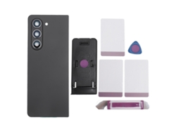 Capinha De Vidro Traseira Para Galaxy Z Fold 5 5g F946 Com Lente De Câmera E Fita Pré-instalada Preto