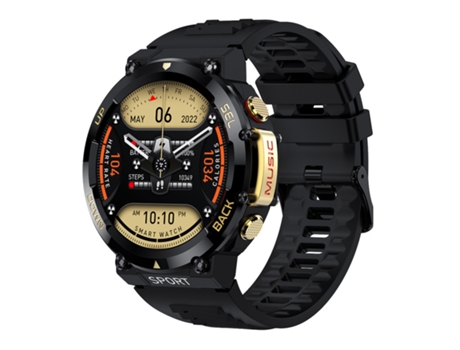 Reloj inteligente para hombre, resistente al agua IP68, modo deportivo, dorado VEANXIN