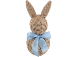 Figura De Conejito De Pascua Tejida A Mano En Imitación De Ratán, Decoración Primaveral Para El Hogar...