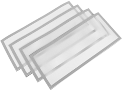Juego De 4 Rejillas De Ventilación Magnéticas De Fibra De Vidrio En Pvc Blanco.