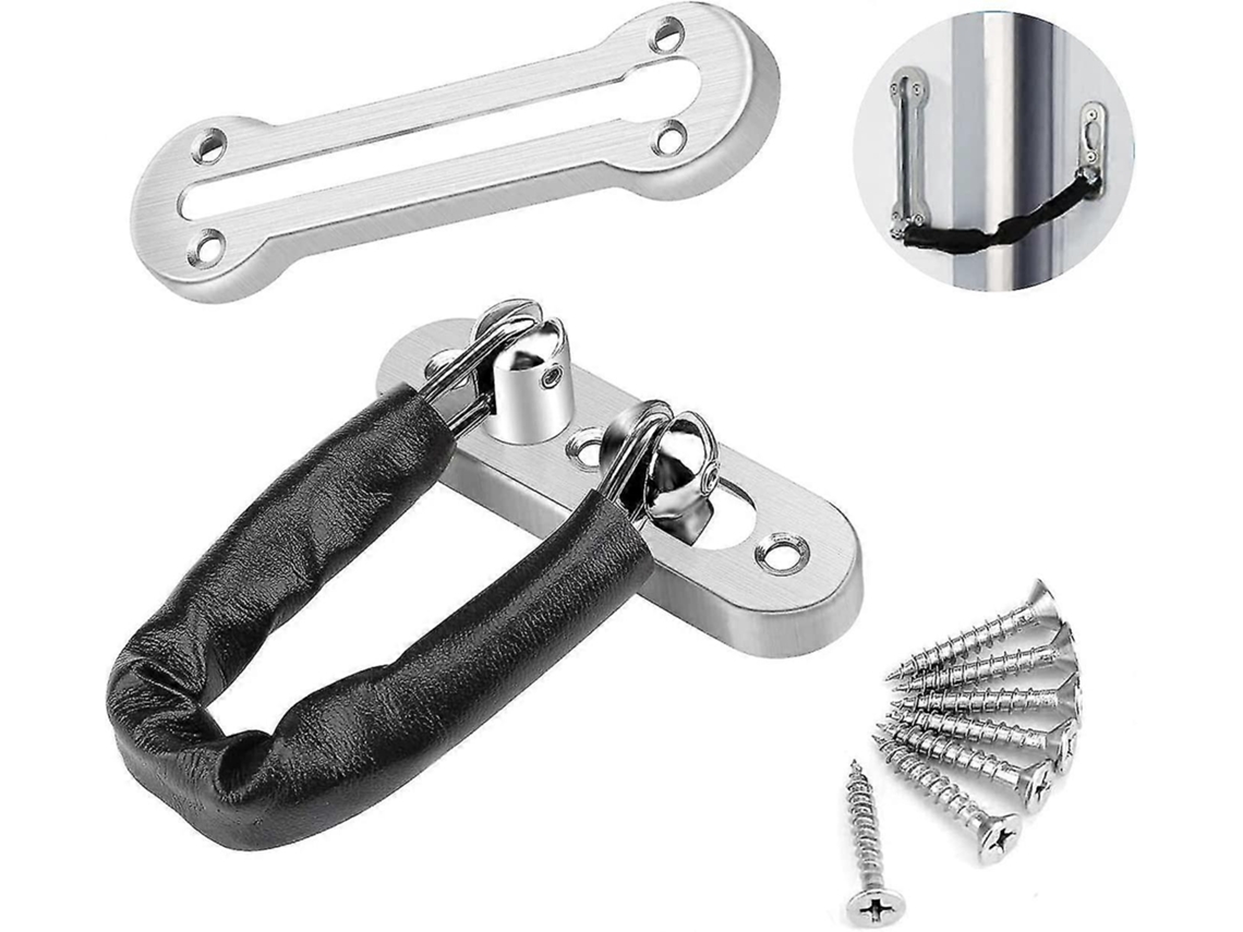 Cadena De Seguridad Para Puerta De Acero Inoxidable 304, Antideslizante Y Antirrobo Con Hardware Incluido
