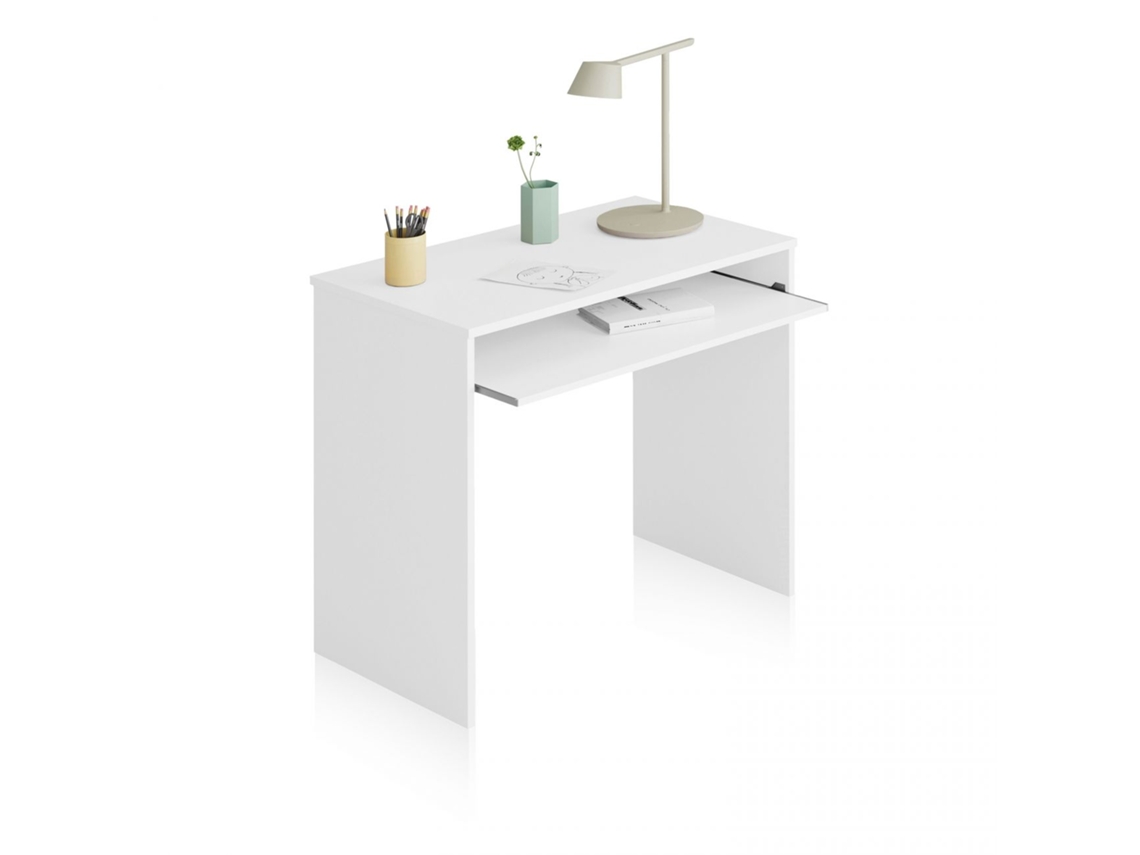 Mesa de ordenador Smile Blanco Artik (Blanco Mate) 90 x 79 x 54 cm
