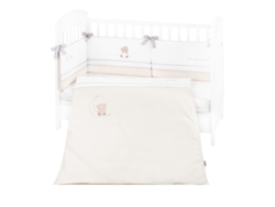 Juego de cama Kikkaboo Dream Big Beige de 2 piezas con bordado, estilo UE 70/140