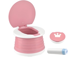 Wc Plegable Portátil Para Niños V700 Rosa Szsmart
