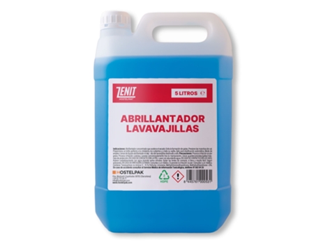 HOSTELPAK 5L Abrillantador lavavajillas abrillantador para máquinas lavavajillas Productos de limpieza Menaje Limpieza vajilla automática Limpieza ...