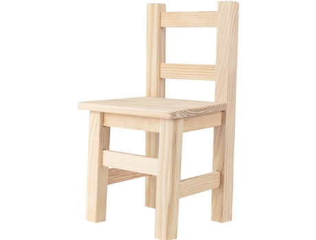 Silla Infantil de Madera Natural 24 x 20 x 39 cm TIENDA EURASIA
