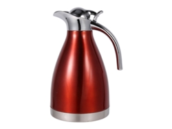 JILLIOPER Pitorro Térmico de Acero Inoxidable 1,5 L con Doble Pared y Aislamiento al Vacío, Rojo