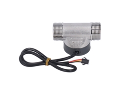Medidor De Flujo De Agua Con Sensor Y Contador, De Acero Inoxidable, Para Piscinas E Invernaderos, 3,5-24 V Cc.
