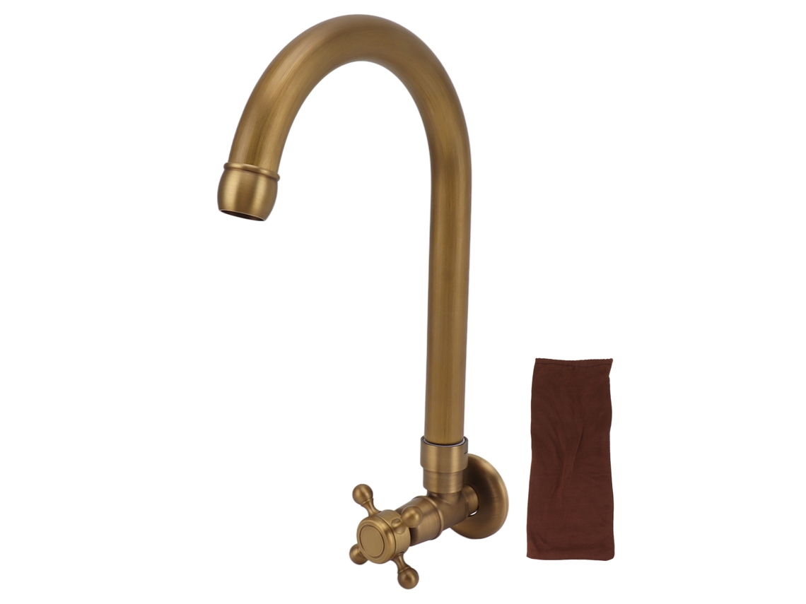 Llave de agua externa para jardín, anticongelante, giratoria, monocromática, 360 grados