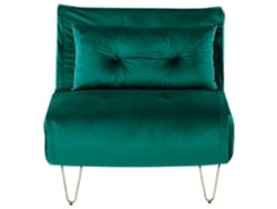 Sofá cama BELIANI Vestfold de Terciopelo Verde 85x78x81