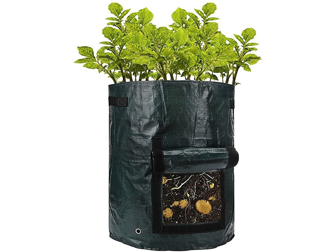 Bolsa De Cultivo De Pe, Transpirable, 3 Galones, Herramienta Para Huerto, 25x22cm