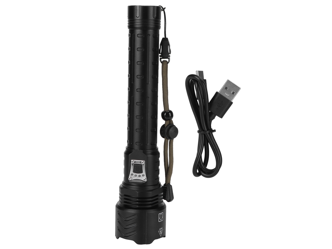 Linterna Telescópica Recargable Por Usb Xhp90 De 3000 Lúmenes, Resistente Al Agua Ipx5, Para Aventuras Al Aire Libre.