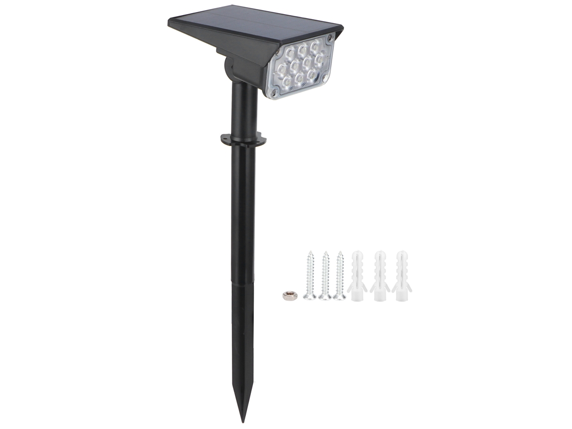 Rebe-luz Solar De Pared 3w Led Con Sensor De Luz Exterior Jardín Paisaje Patio Lámpara De Pico Impermeable 10led Rgb