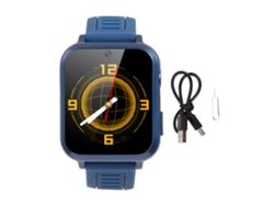 Reloj Inteligente Infantil S16 Multifuncional Con Pantalla Táctil Hd Ips Y Doble Cámara, Azul Oscuro.