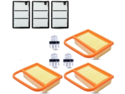 Juego De 9 Filtros De Aire Para Cortacéspedes Ts410, Ts420, Ts410z Y Ts420z.