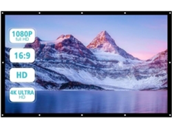 Pantalla De Proyección Portátil De 150 Pulgadas, Cortina De Lona, Para Uso Doméstico.