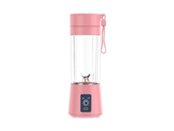 Licuadora portátil recargable por USB, color rosa