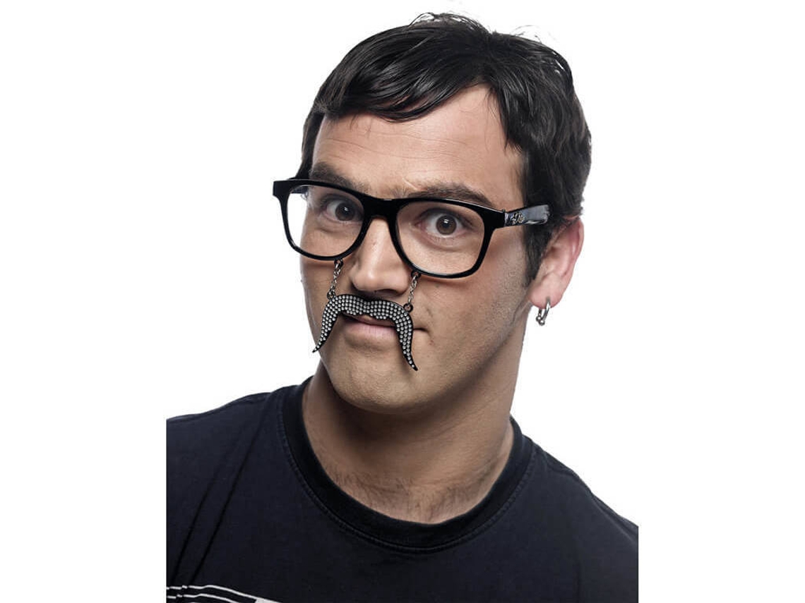Gafas DISFRAZZES Gaffas Con Bigote Brillantes