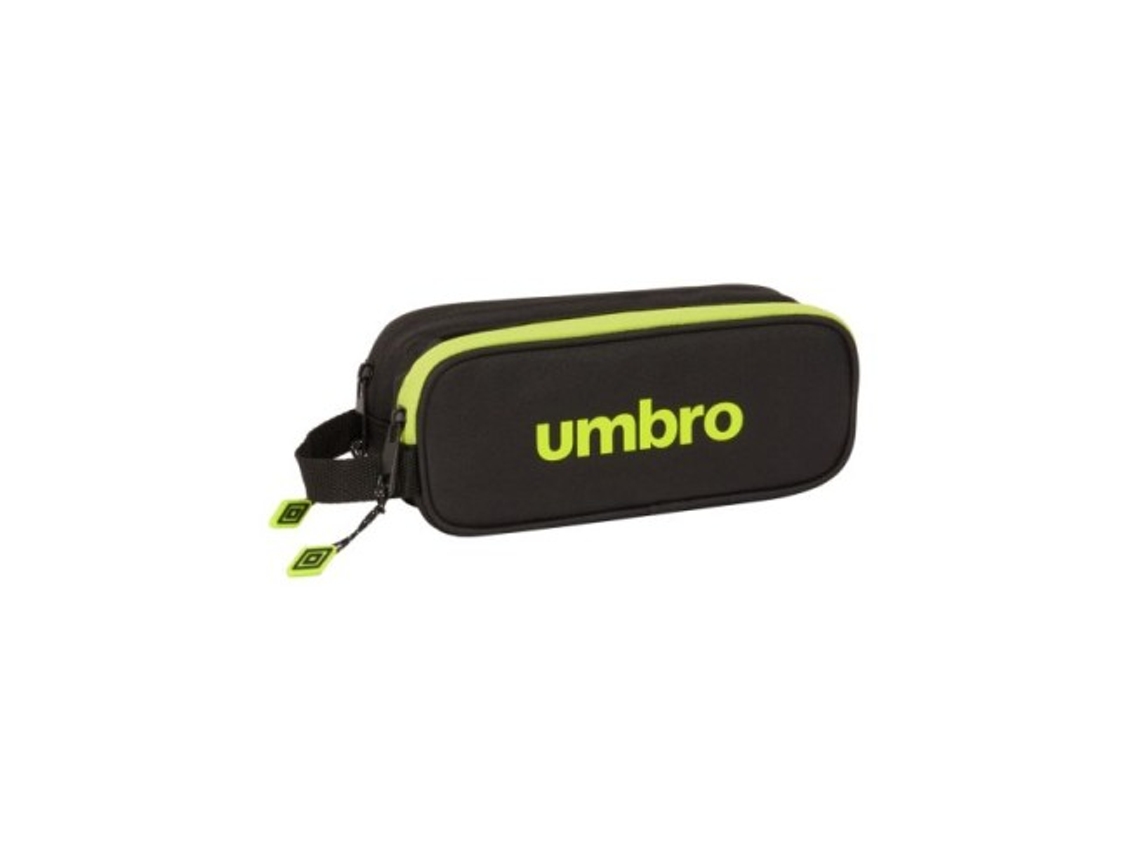 Estuche doble para lápices Umbro Lime 21x8x6cm Safta