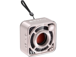 Altavoz Bluetooth Transparente, Estilo Mecha, Pequeño Cañón De Acero